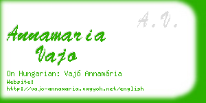 annamaria vajo business card